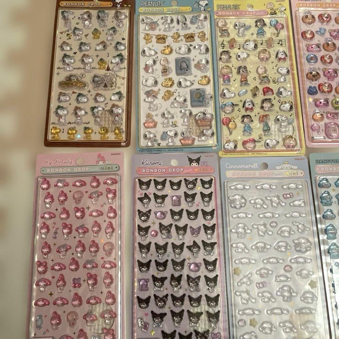 【正規品】ボンボンドロップシール　39枚　サンリオ　たまごっち　スヌーピーまとめ