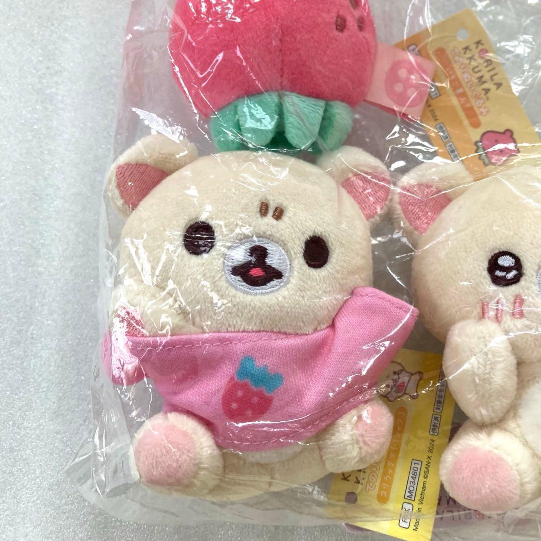 コリラックマ いちごないちにち てのりぬいぐるみ Tシャツ キラキラ リラックマ