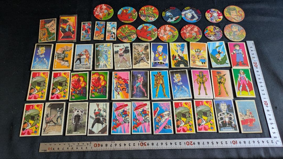 昔のメンコ　カード　ストリートファイター　幽遊白書　等