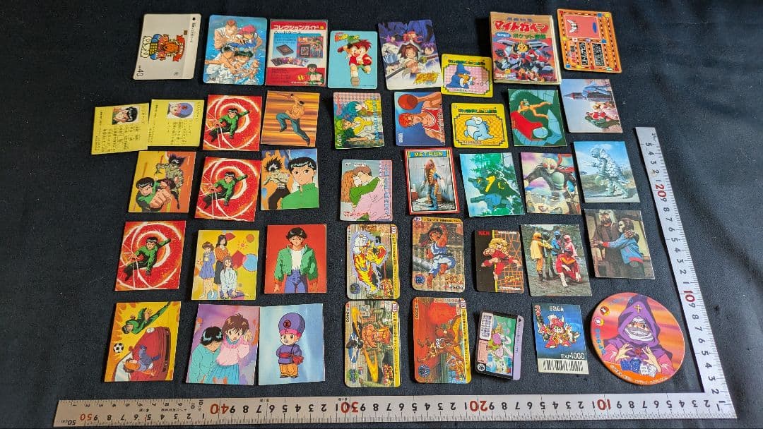 昔のメンコ　カード　ストリートファイター　幽遊白書　等