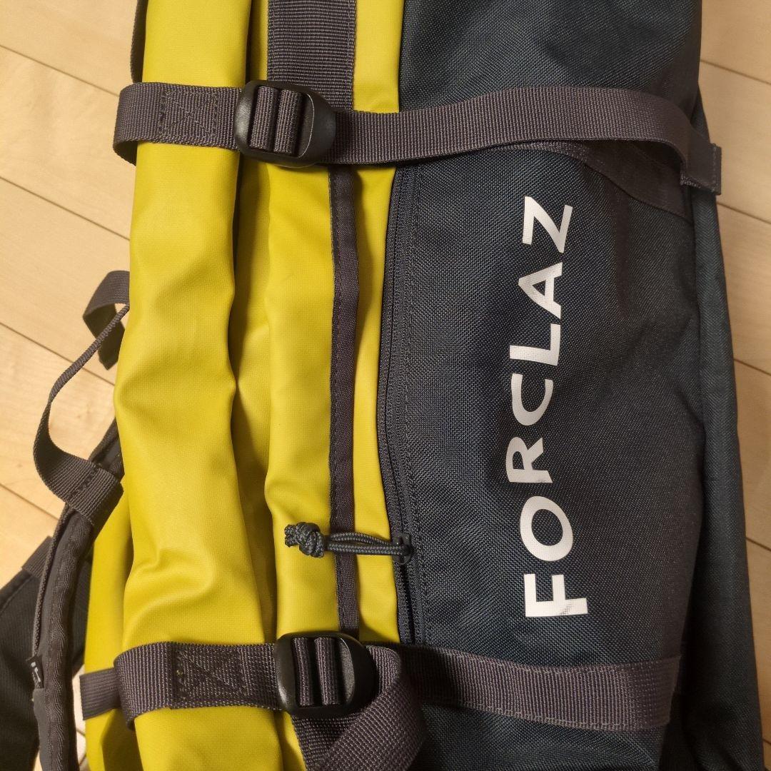 デカトロン FORCLAZ リュック ダッフルバッグ 80L-120L イエロー