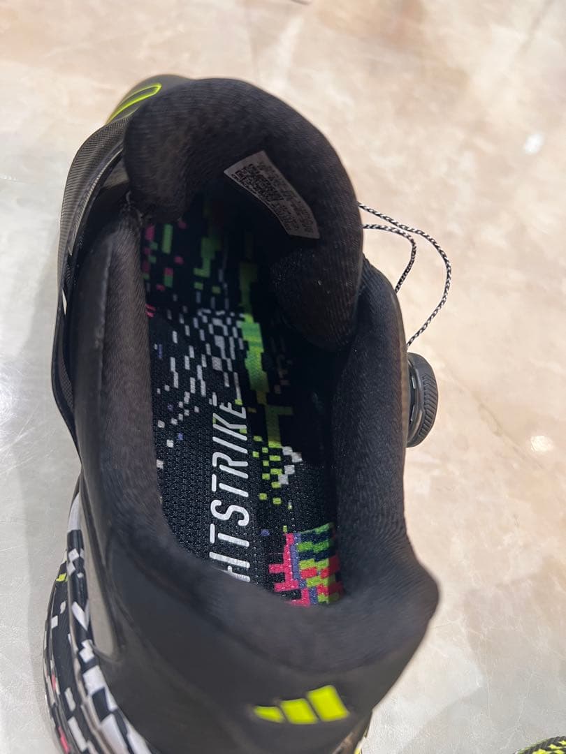 adidas スパイクゴルフシューズ ブラックイエロー 美品 26.5cm ボア