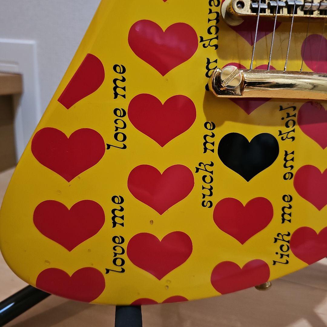 hide イエローハート　ギター　ひだか商品