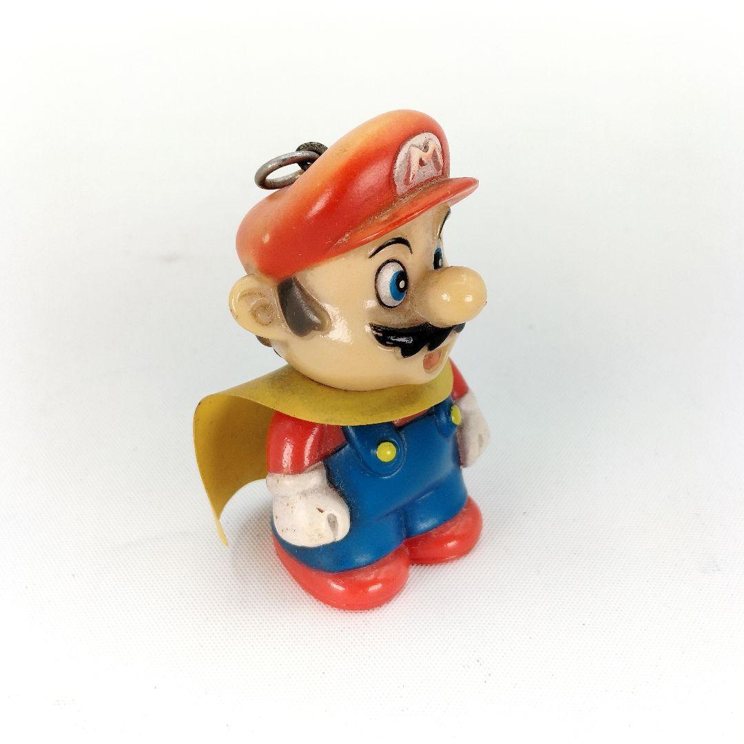 レトロ スーパーマリオワールド マントマリオ キーホルダー フィギュア 当時物