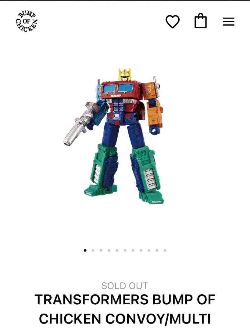 TRANSFORMERS × BUMP OF CHICKEN フィギュアセット