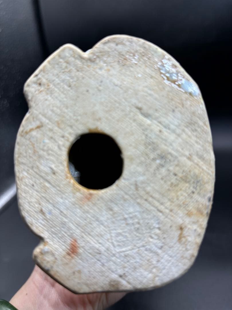 中国美術 古玩 色絵陶人形 陶器人形 高さ約31cm 置物 オブジェ 古董品