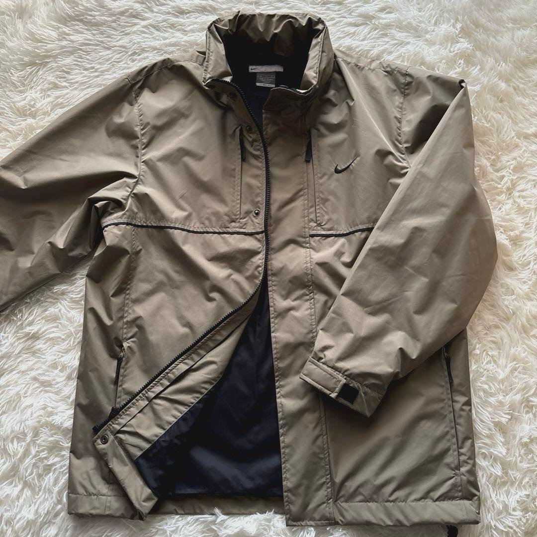 古着　ナイキ ウインドブレーカー セットアップ カーキ×黒　CLIMA-FIT