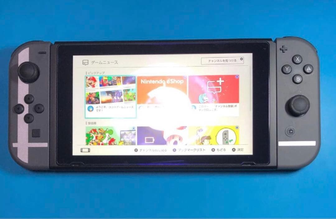 中古美品　ニンテンドースイッチ本体　スマブラセット　ソフトなし