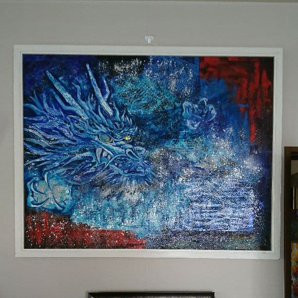 油絵 絵画 (青龍)