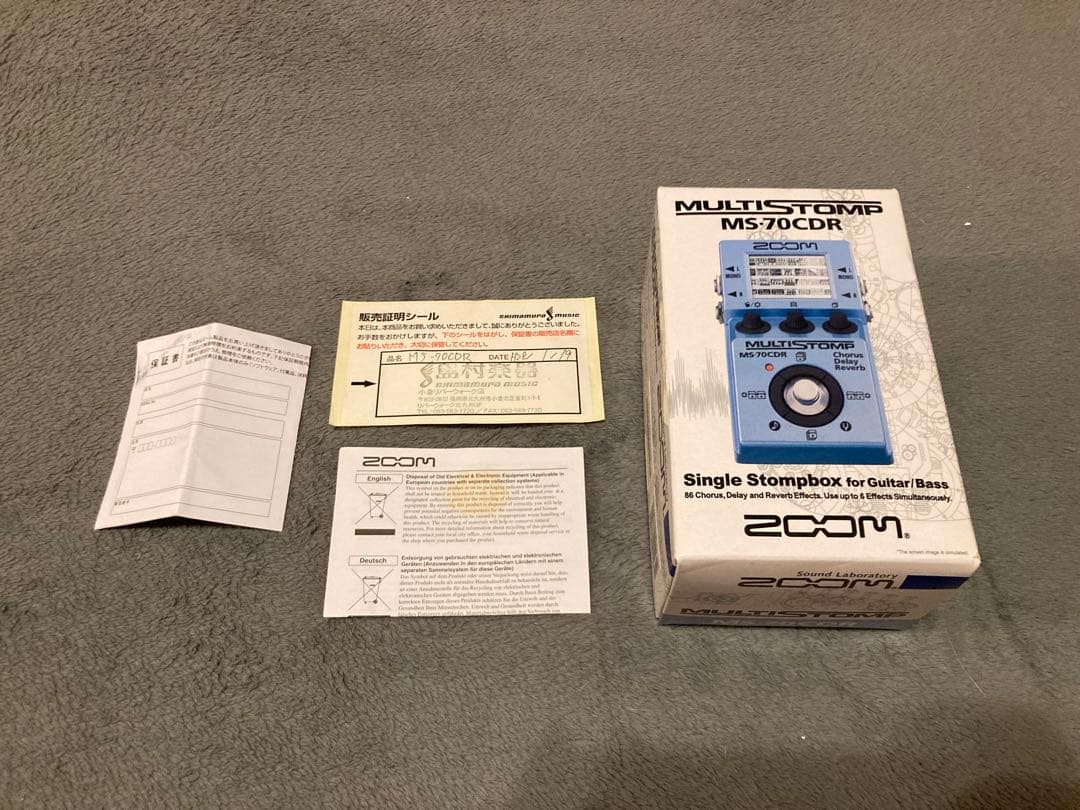 【動作品】ZOOM MULTISTOMP MS-70CDR マルチエフェクター