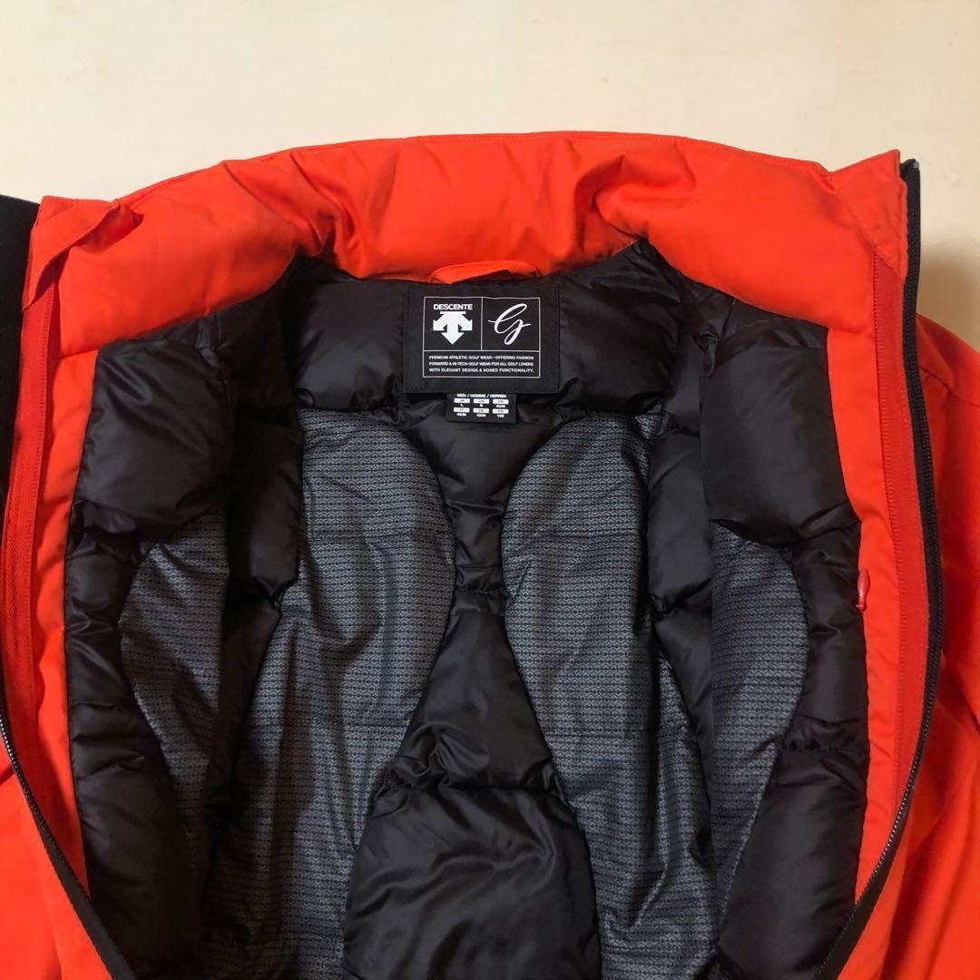 デサントゴルフ スマートパディング ダウンジャケット オレンジ Lサイズ