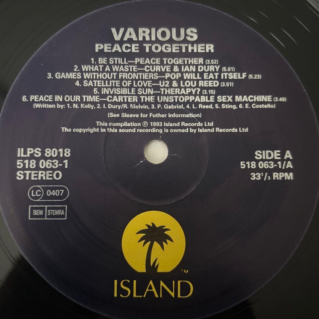 洋楽 V.A PEACE TOGETHER LP 1993