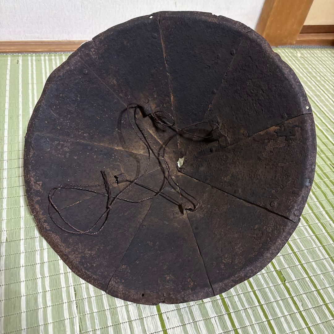 陣笠　サムライ　武具　帽子　戦国　工芸品　骨董品　時代物　鉄製