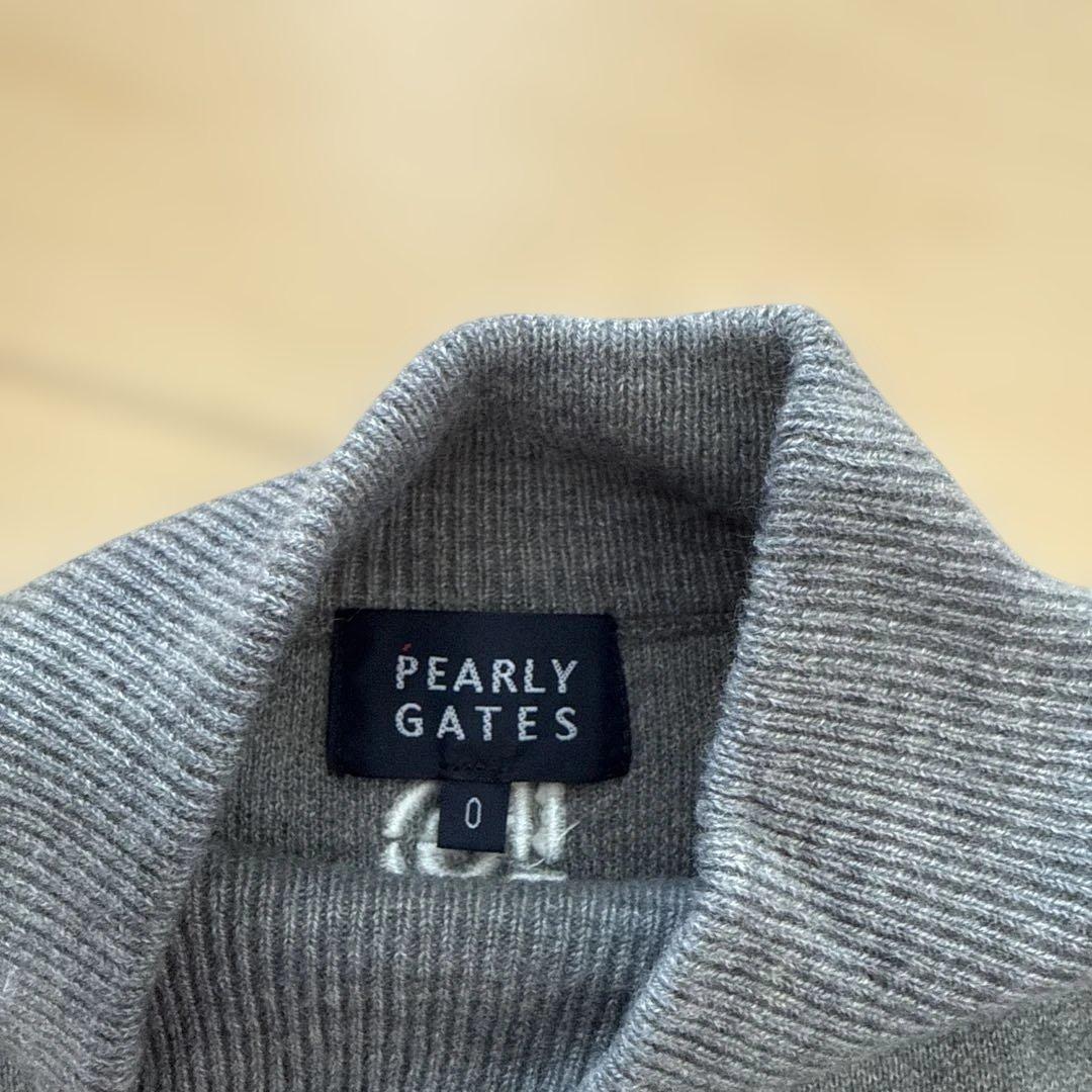 PEARLY GATES ロゴ入りタートルネックワンピース サイズ0