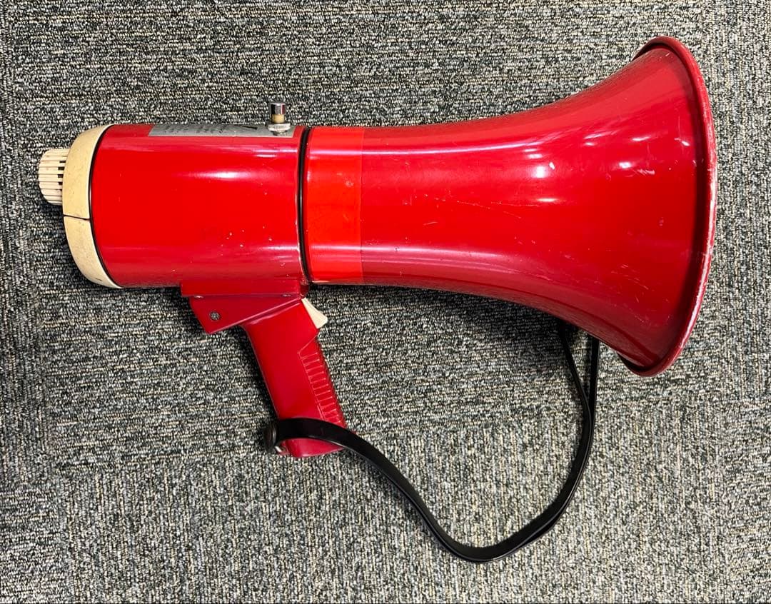 TOA 拡声器　トランジスタメガホン 赤　昭和レトロ