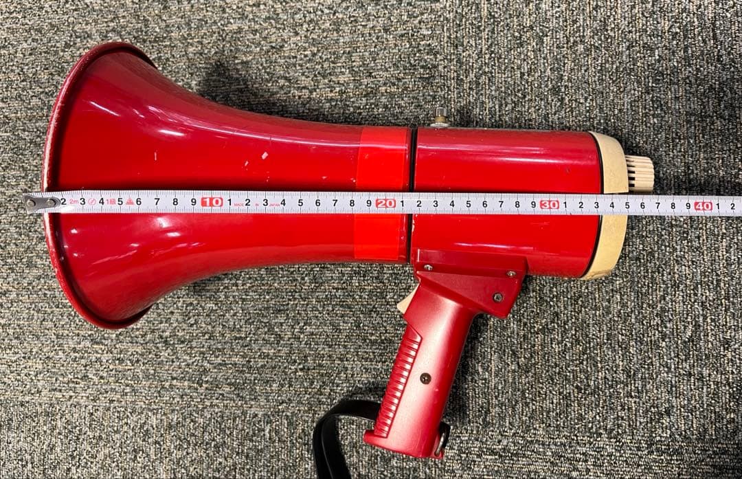 TOA 拡声器　トランジスタメガホン 赤　昭和レトロ