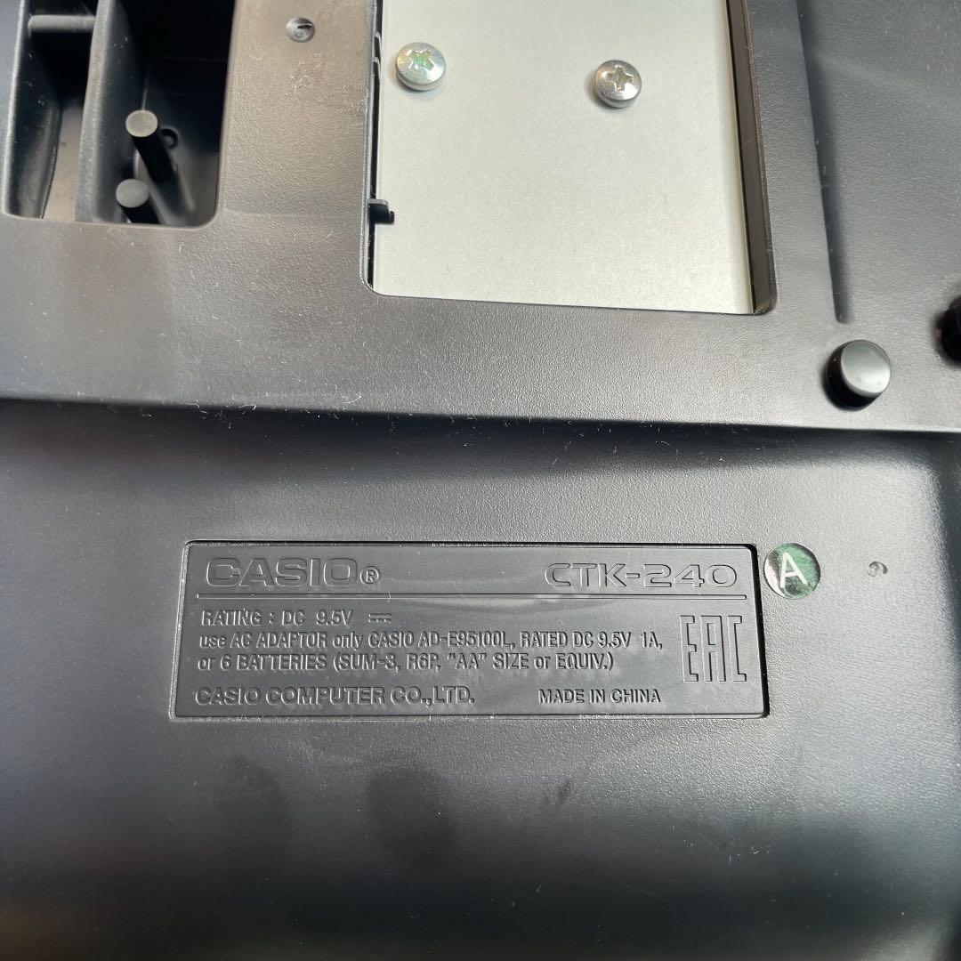 CASIO 電子キーボード CTK-240 61鍵 AC付 動作品