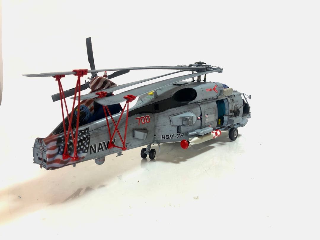 キティホークモデル1/35 MH-60R HSM-78 完成品　改造模型