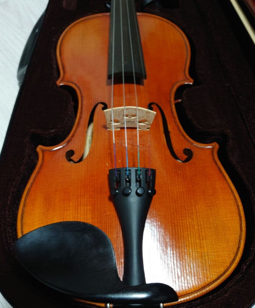 ニコロサンティNSN50S バイオリン　4/4 美品　弓、ケース、松脂、肩当付