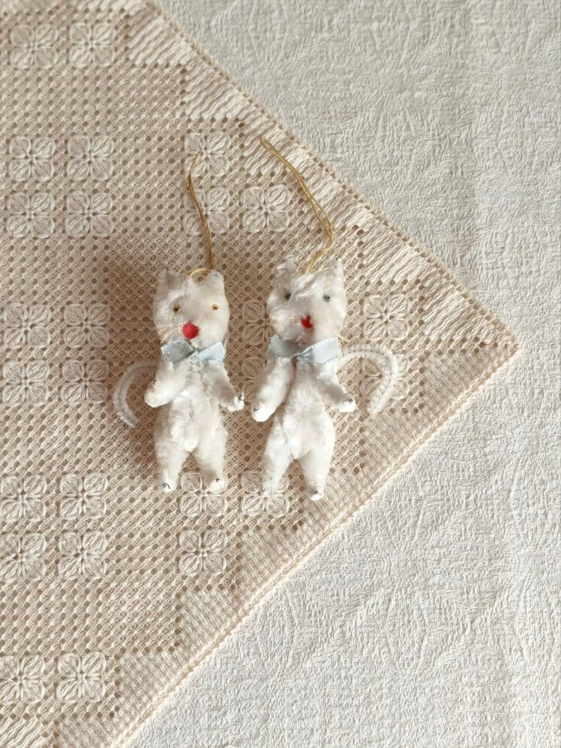 【チョコメルさま】cat ornament ୨୧ しろ猫さん オーナメント d