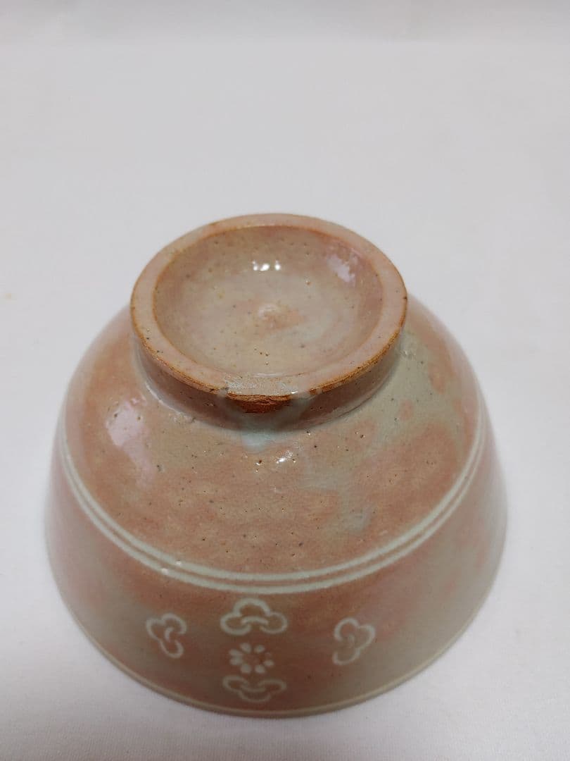 御本狂言袴数茶碗10客　八幡窯製