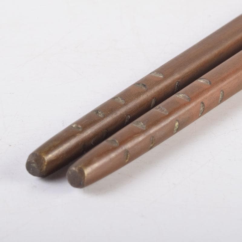 茶道具　銅製　鳥頭炉火箸　箱付　V　8684