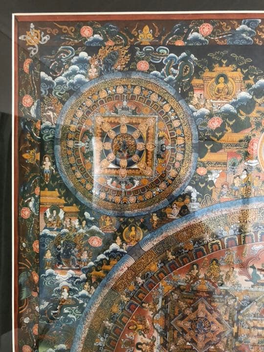 曼荼羅手描き　ネパール