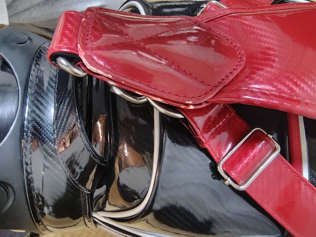 23GOLF キャディバッグ 黒/赤