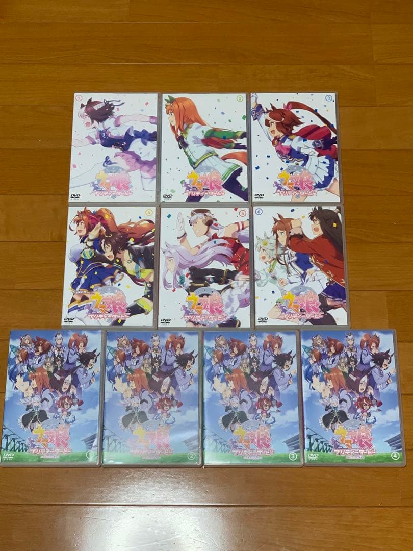 【送料無料】アニメ ウマ娘 プリティーダービー 第1&2期DVD 全10巻セット