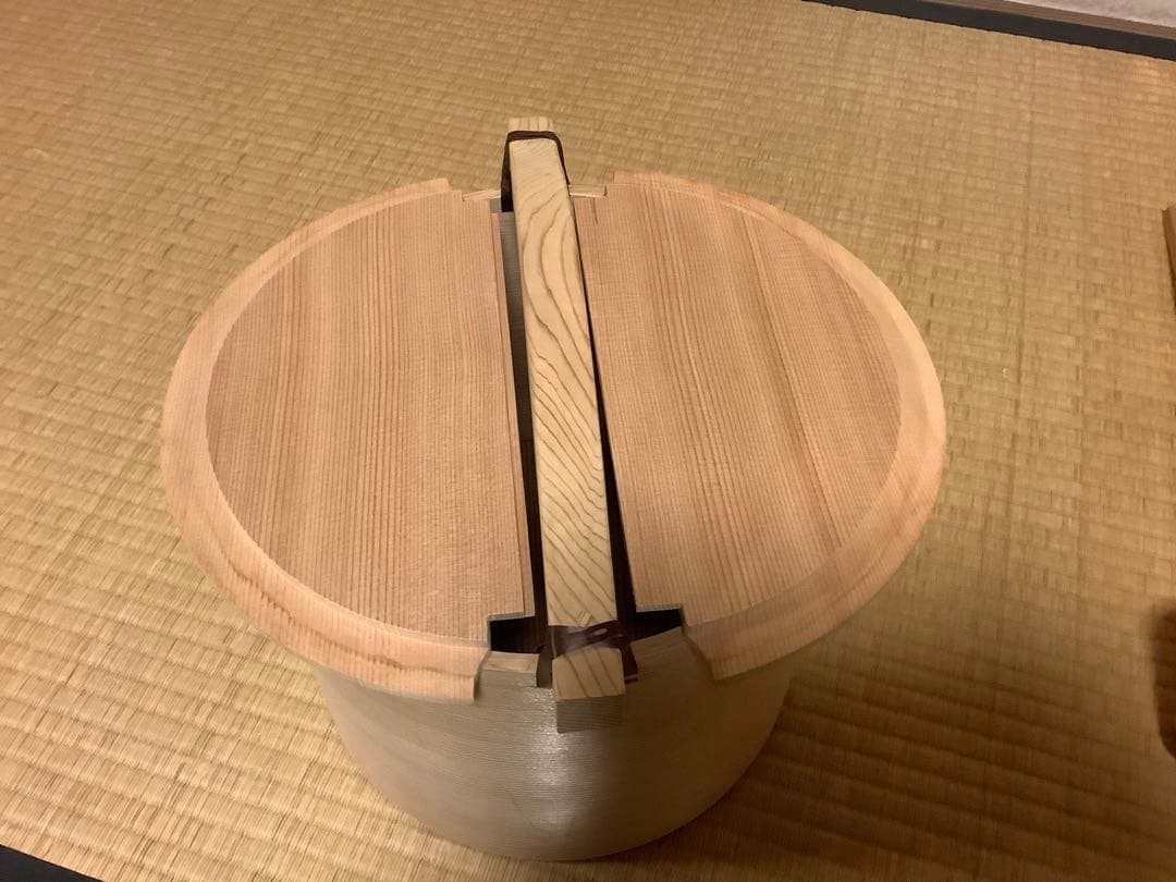 茶道具　湯桶+つくばい柄杓