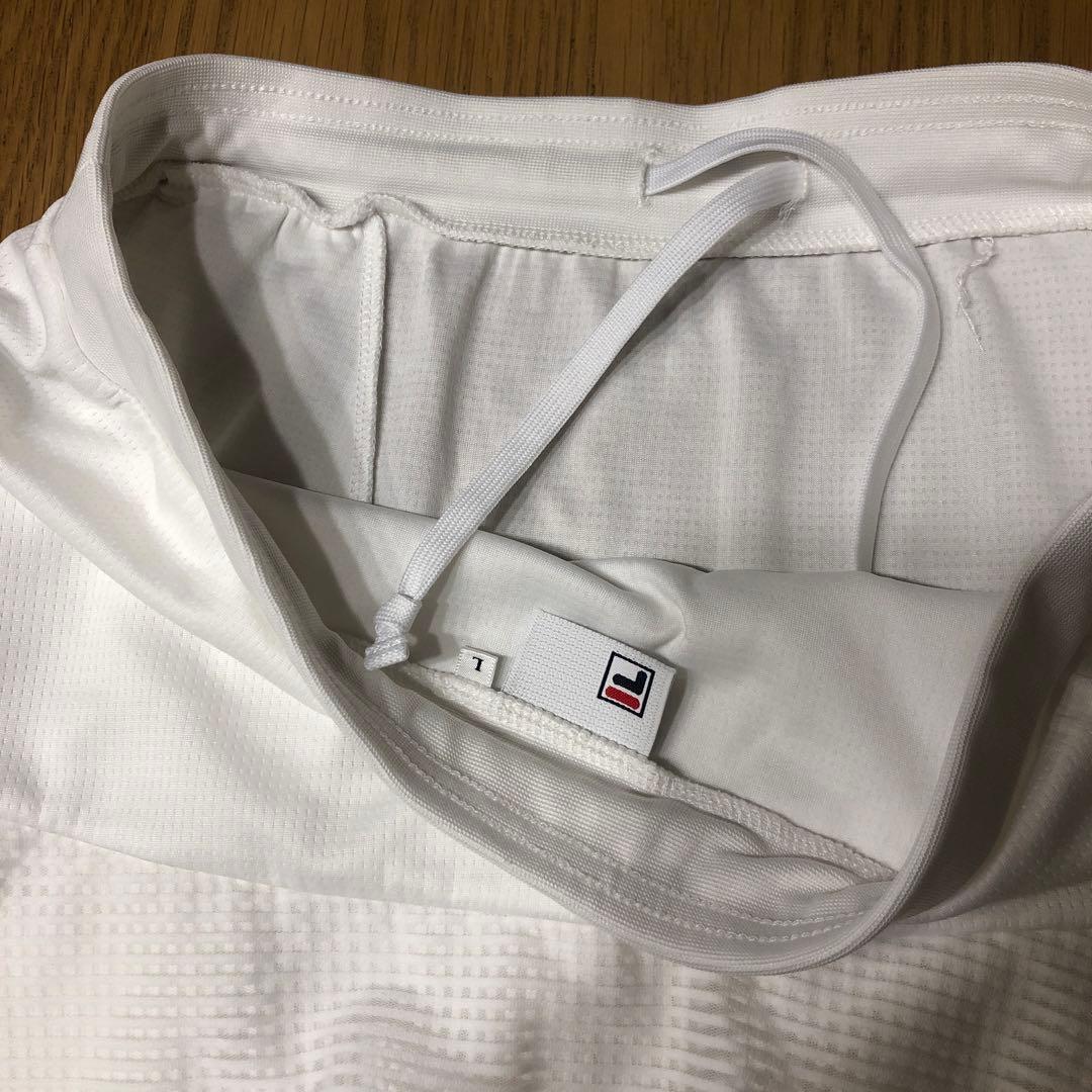 FILAテニスウェア エレガント上下 セットアップ 白 Lサイズ