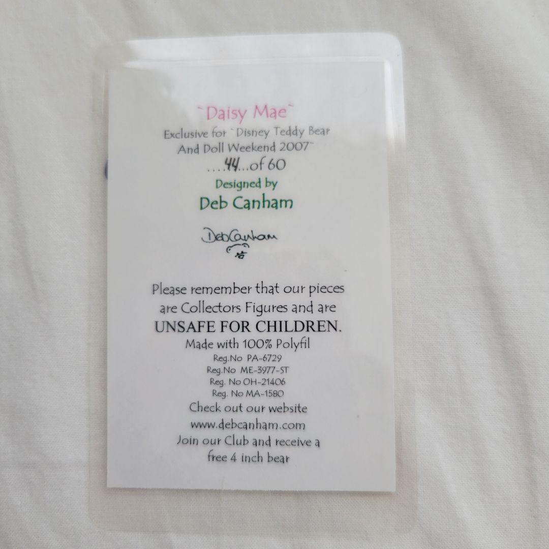 デボラ・キャナム デブ・カーナム ミニ テディベア イギリス 海外作家