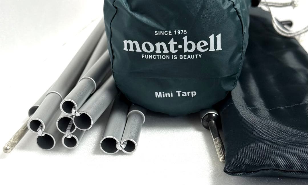 【1回使用】◼︎mont-bell◼︎ミニタープとポール★2点セット★