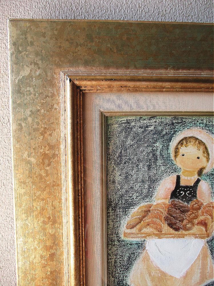 佐々木麻こ 作 「 パン屋さん 」1996年 SM 油彩