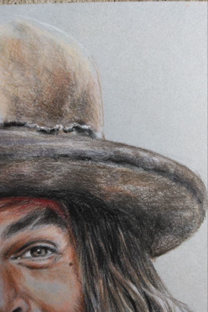 色鉛筆　人物画　原画