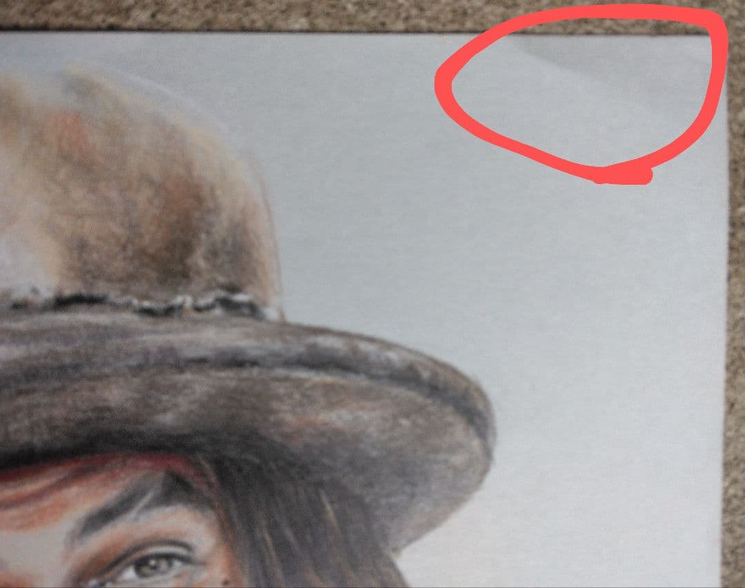 色鉛筆　人物画　原画