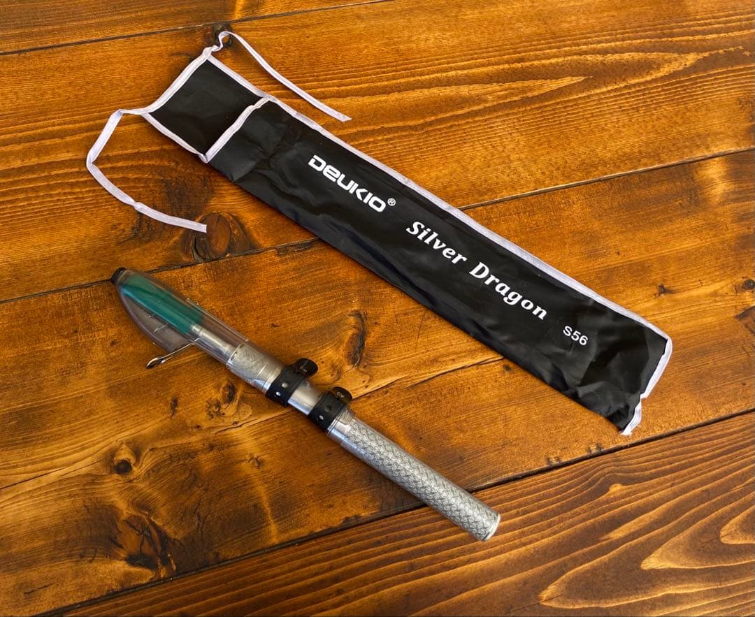 釣り竿セット　テレスコロッド　5ft6inch 渓流　トラウトロッド　シルバー