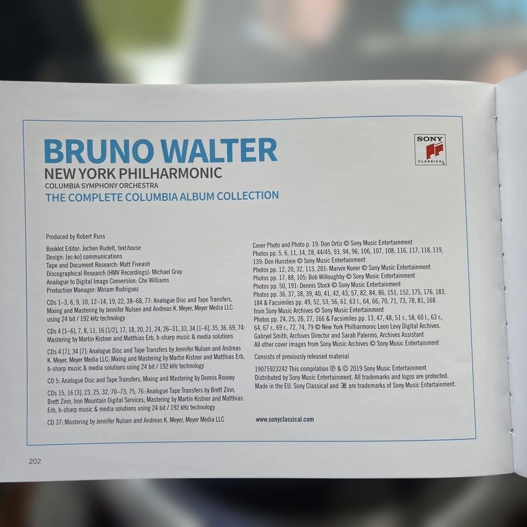 クラシック CD Bruno Walter Complete Columbia album