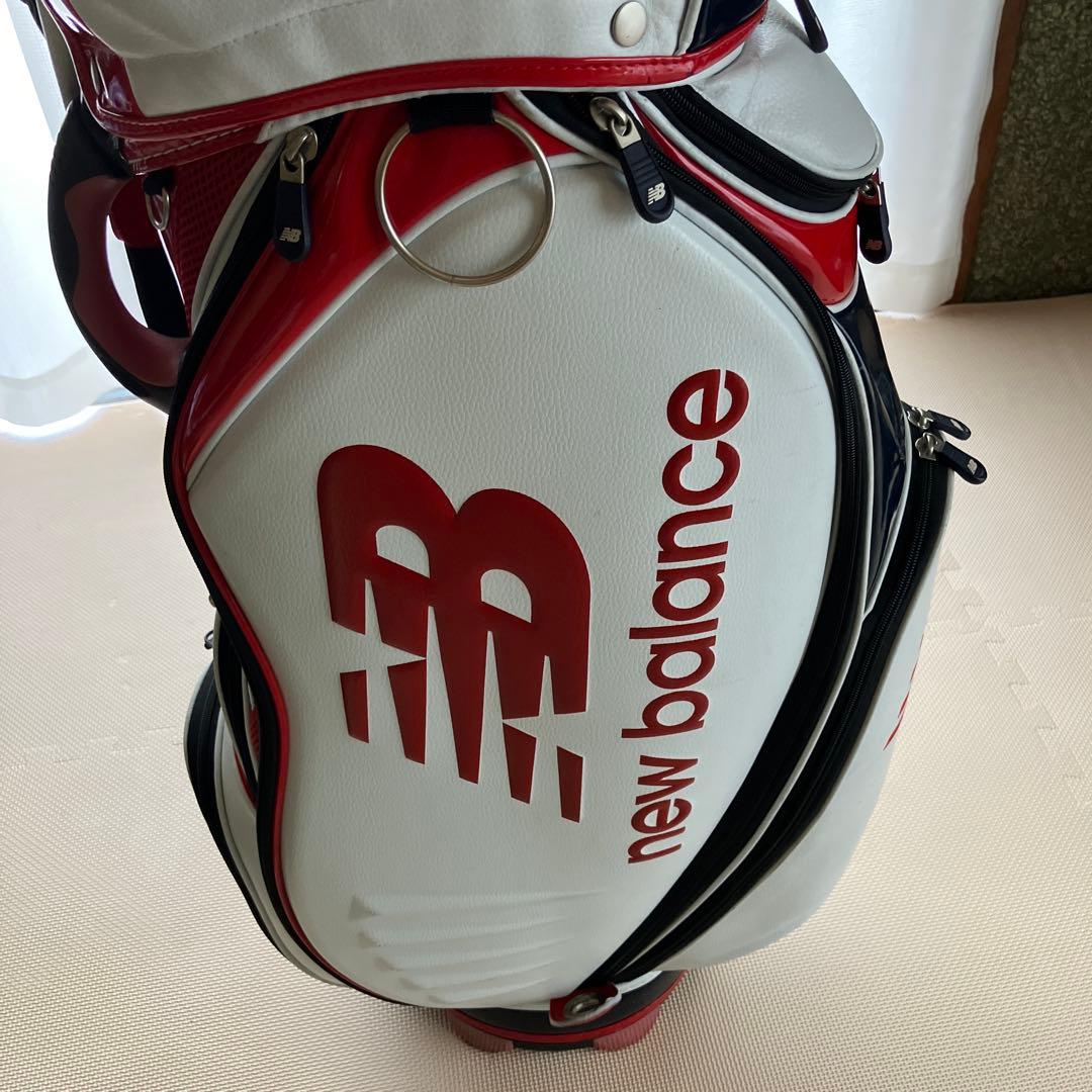 new balance ゴルフキャディバッグ ホワイト/レッド