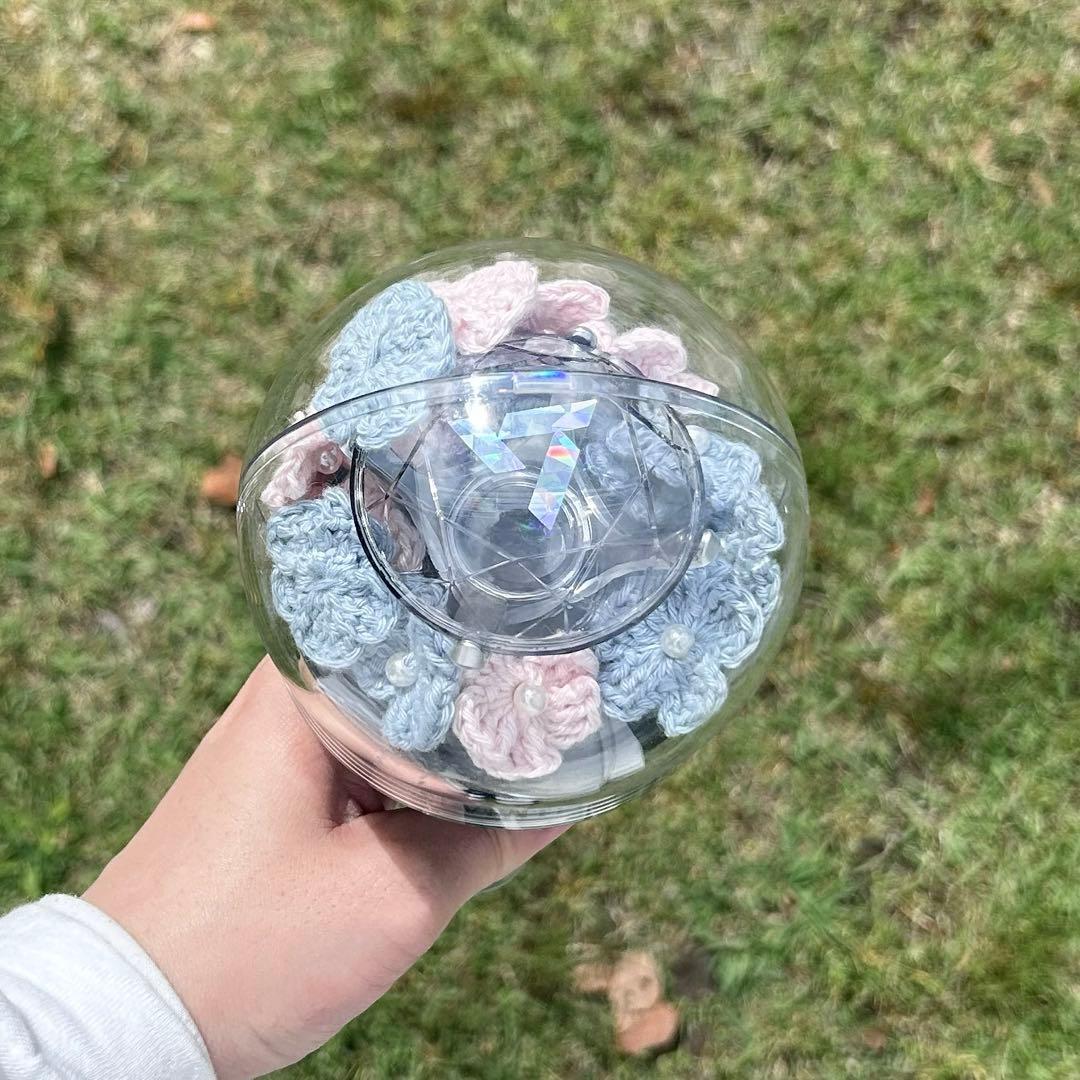 オーダーページ SEVENTEENペンライト カラット棒 お花デコ アクセサリー