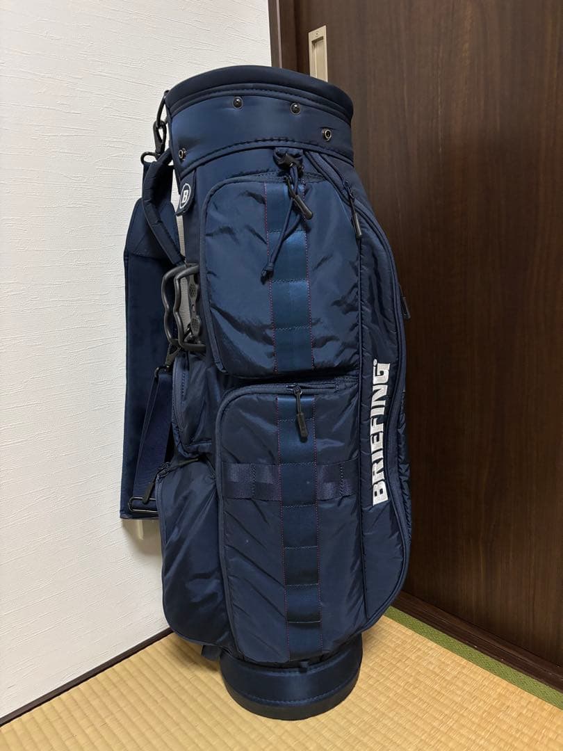 ブリーフィング　キャディバッグ　CR-06 #01 ネイビー ヘッドカバー付き