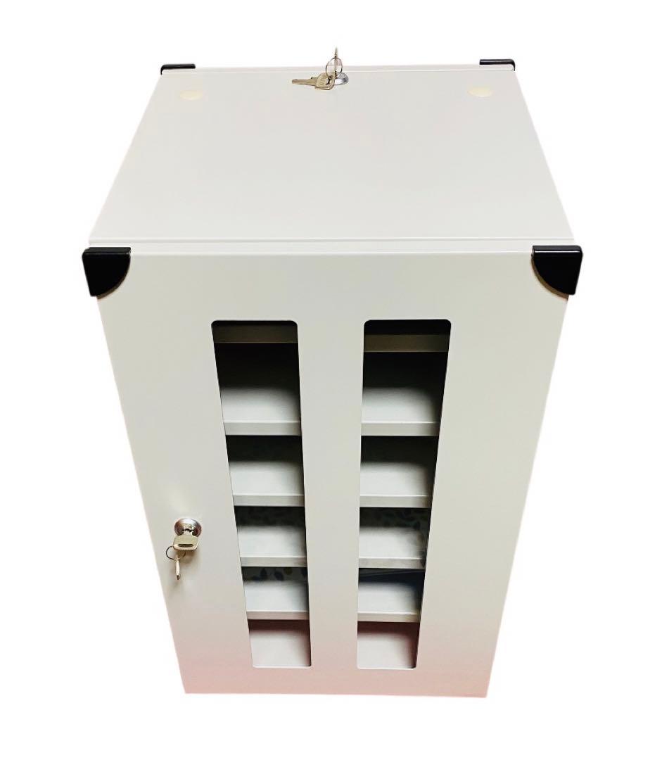【TRUSCO】スマホ デジカメ収納ロッカー 12台用 SPL-12 鍵付