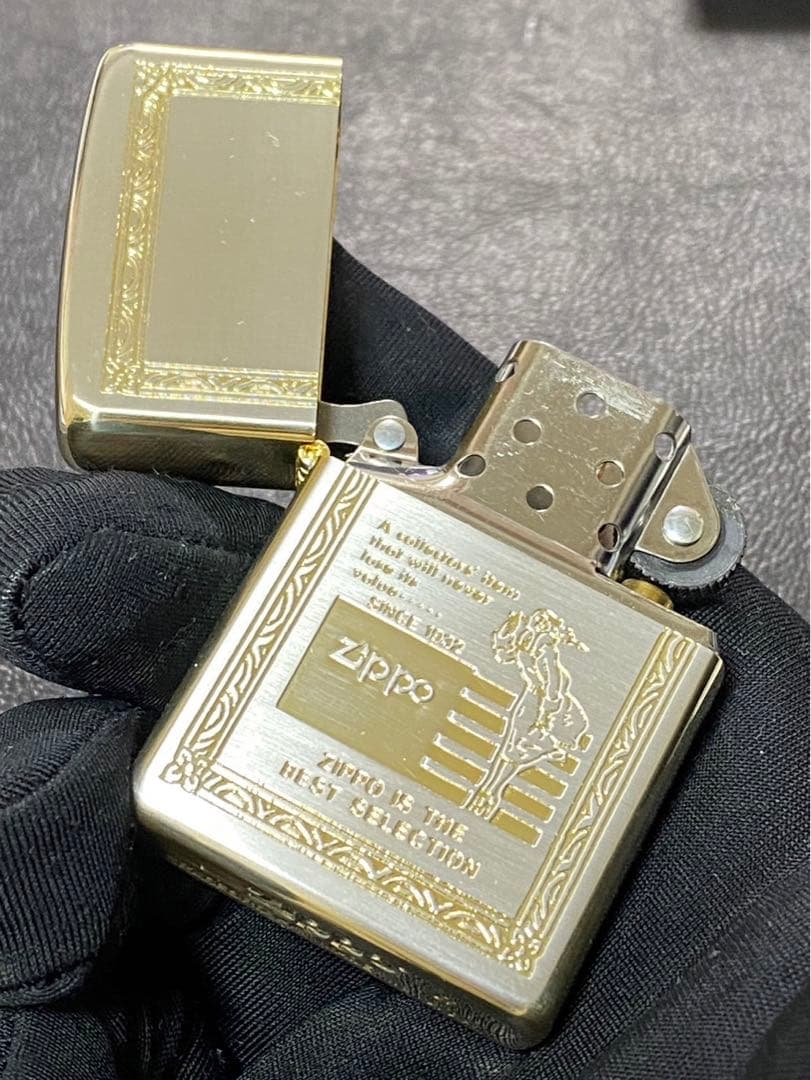 zippo ウィンディ 4面ゴールド 前面ゴールド刻印 2007年製