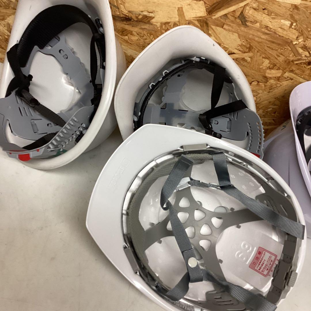 作業用ヘルメット　四つセット　飛来落下用・電気用　ホワイト　東洋物産（J65）