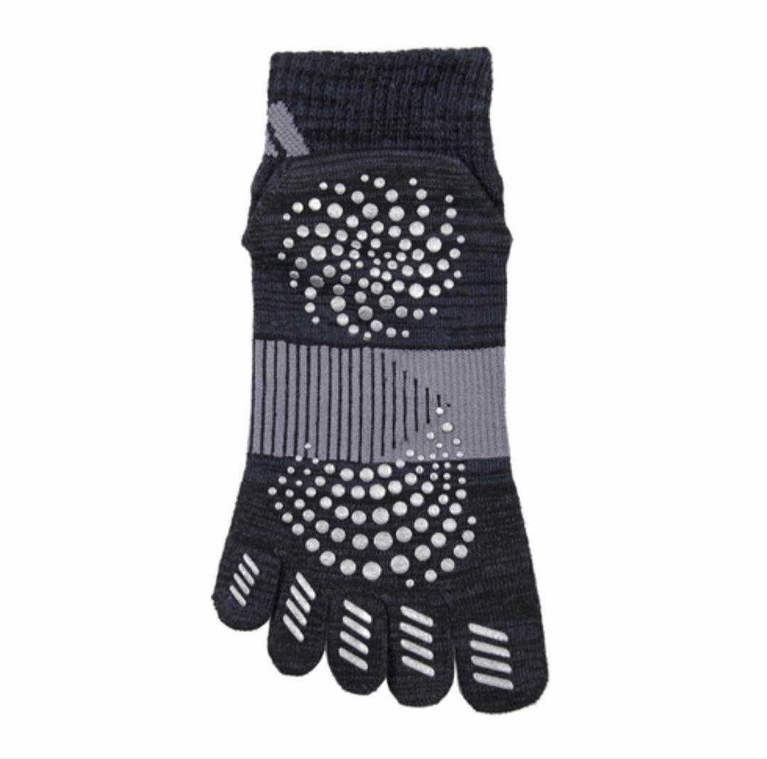 ショート丈【アディダス×福助】五本指ソックス 滑り止め付き 38足セット