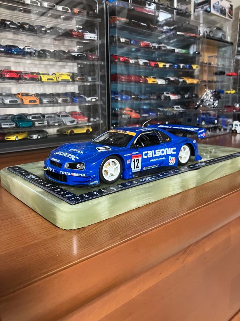 マッスルマシーンズ　日産スカイラインGTR R34 カルソニック　1/24