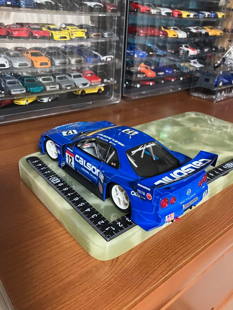 マッスルマシーンズ　日産スカイラインGTR R34 カルソニック　1/24
