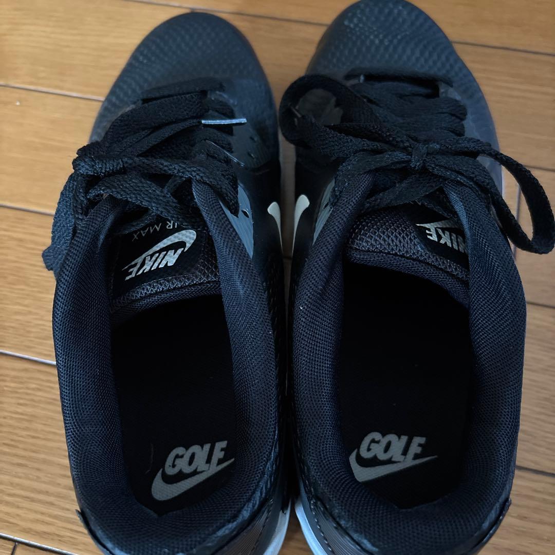 NIKE エアマックスG ブラック　25.0 ゴルフ