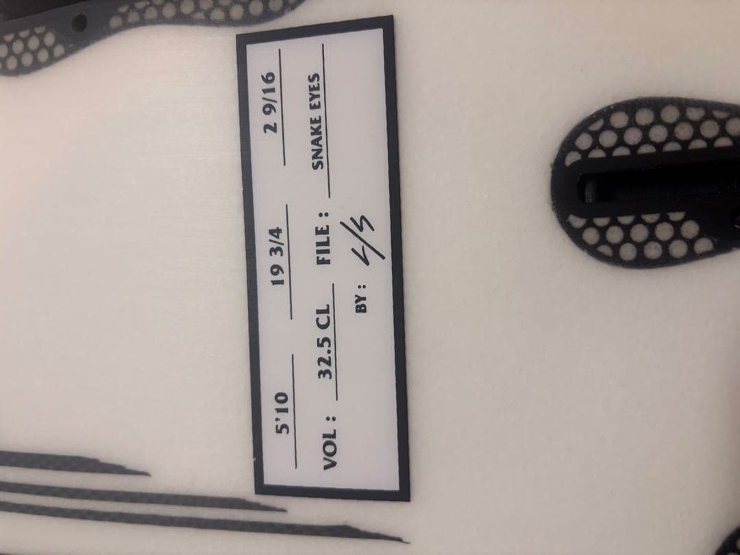 STCY ショートボード 5'10 32L Snake Eyes