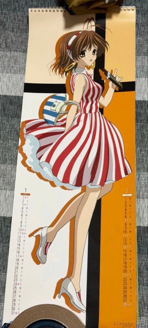 【京アニ正規品・レア】CLANNAD-クラナド- 2010年度スリムカレンダー